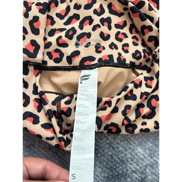 Fabletics Define PowerHold High-Waisted 7/8 Leggings Leopard Print Women Small - Picture 10 of 14